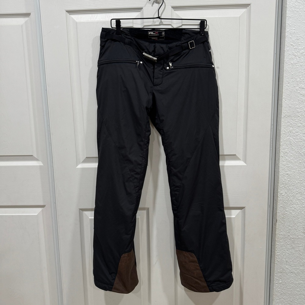 RLX Ralph Lauren Ski Snow Pants Women's‎ Size 6 Black Winter Sportswear